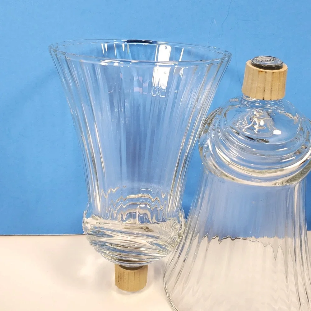 Vintage Votive Cups Glass Peg Candle Drape PTN Home Interiors New Grippers QTY 3